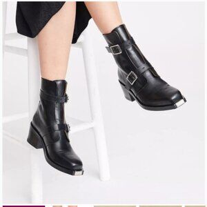 Rag & Bone Fallon Leather Moto Boot size 38.5 / 8.5